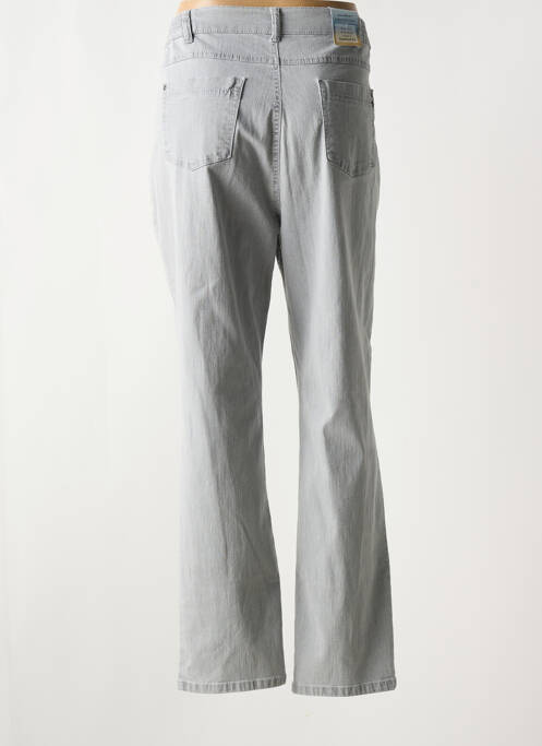 Jeans coupe droite gris ANNA MONTANA femme