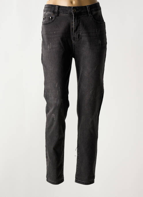 Jeans coupe slim noir BS JEANS pour femme