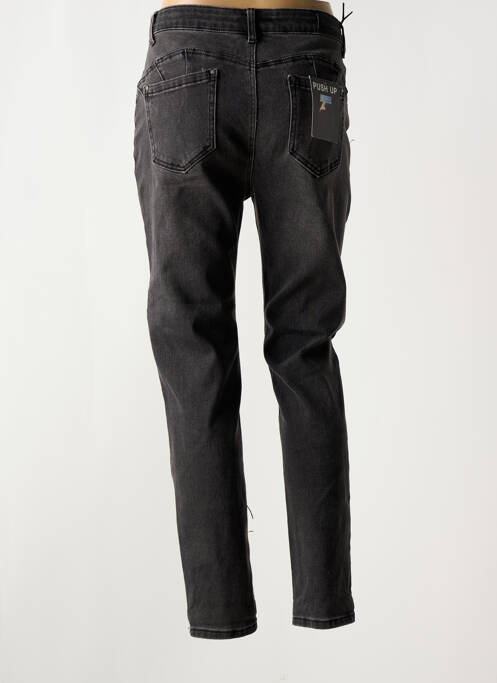 Jeans coupe slim noir BS JEANS femme