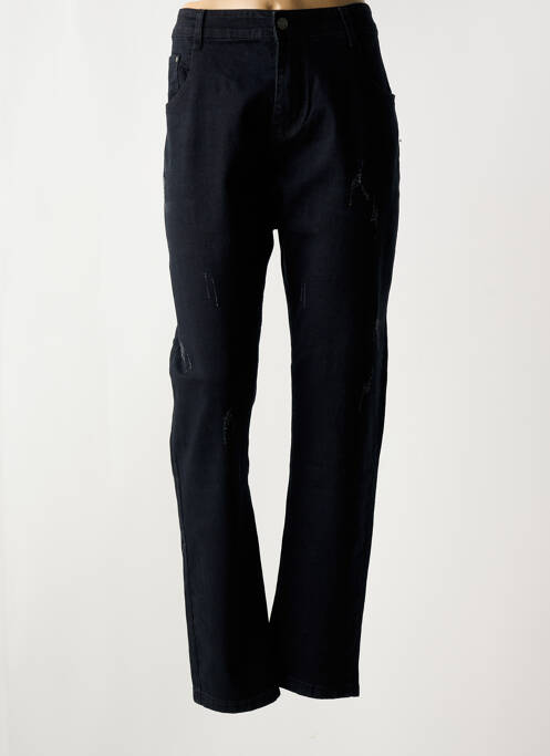 Jeans coupe slim noir POMME ROUGE pour femme