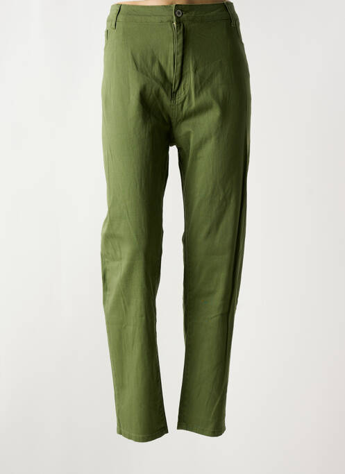 Jeans coupe slim vert PIMENT ROUGE pour femme