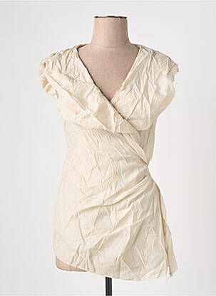 Top manches courtes manches courtes beige ARELINE femme