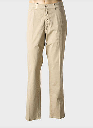 Pantalon droit beige TERRITOIRE D'HOMME homme