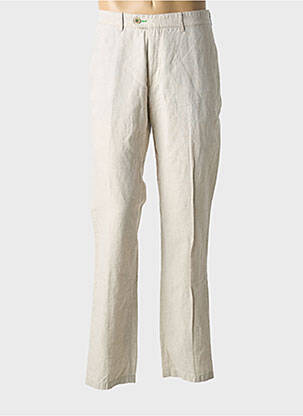 Pantalon droit beige TERRITOIRE PARALLELE homme