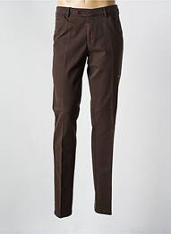 Pantalon chino stretch taille normale marron MEYER homme