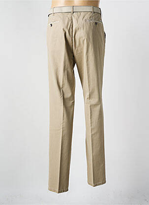 Pantalon slim stretch taille normale beige MEYER homme