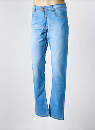 Jeans coupe droite stretch taille normale bleu VIRTUE homme