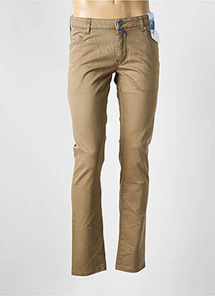 Pantalon slim stretch taille normale marron M5 BY MEYER homme