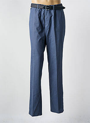 Pantalon droit stretch taille normale bleu GRIFFE NOIRE homme