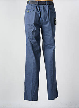 Pantalon droit stretch taille normale bleu GRIFFE NOIRE homme