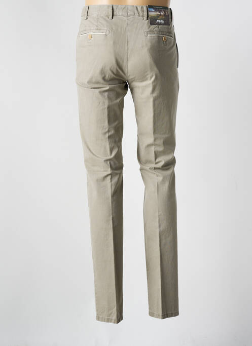 Pantalon chino stretch taille normale gris MEYER homme