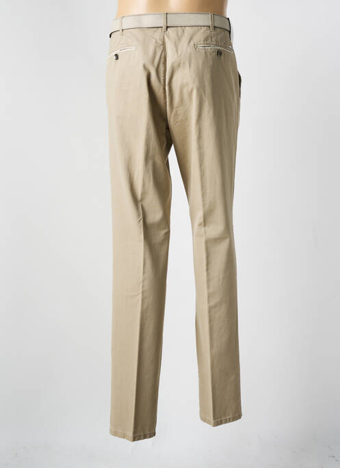 Pantalon slim stretch taille normale beige MEYER homme