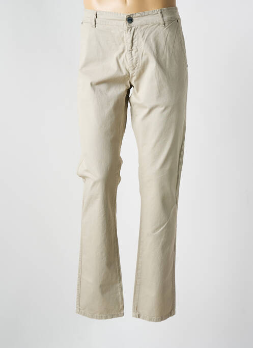 Pantalon chino stretch taille normale beige VIRTUE homme