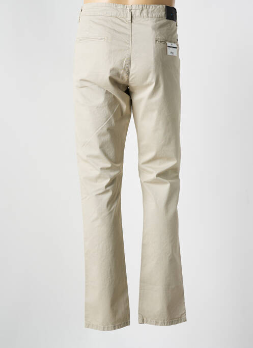 Pantalon chino stretch taille normale beige VIRTUE homme