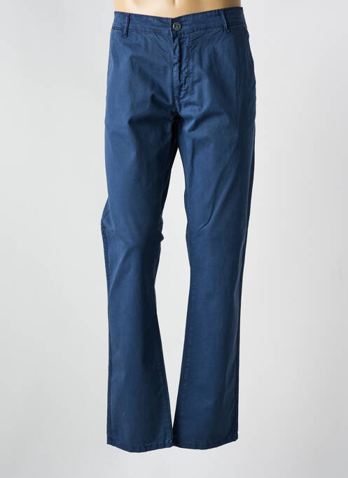 Pantalon chino stretch taille normale bleu VIRTUE homme