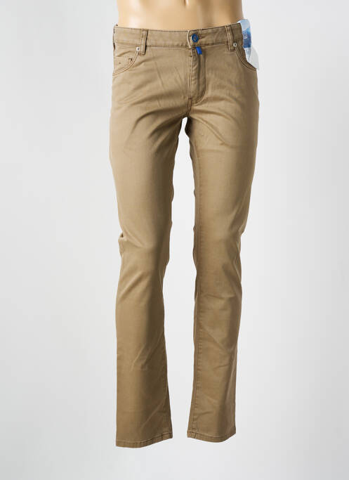 Pantalon slim stretch taille normale marron M5 BY MEYER homme