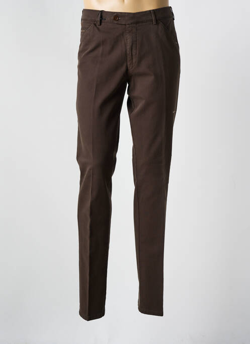 Pantalon chino marron MEYER pour homme