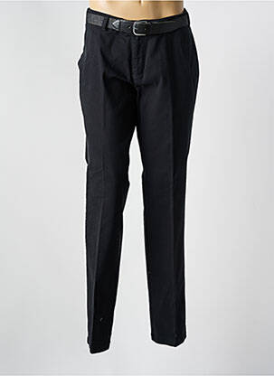 Pantalon chino stretch taille normale noir LUIGI MORINI homme
