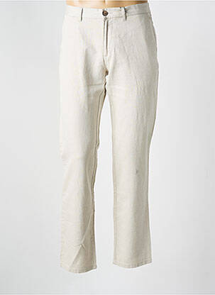 Pantalon chino stretch taille normale beige FYNCH-HATTON homme