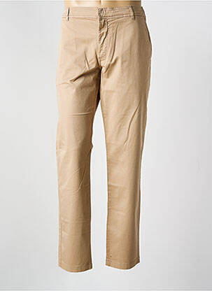 Pantalon chino fermeture zippée sous rabat avec crochet taille normale beige MISE AU GREEN homme