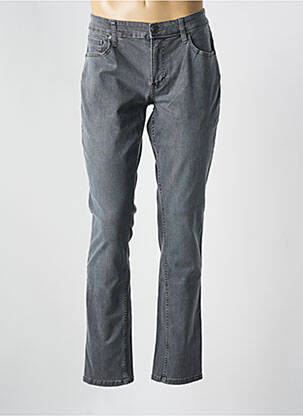 Jeans coupe slim stretch taille normale gris MISE AU GREEN homme