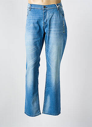 Jeans coupe droite fermeture boutonnée sur le devant taille normale bleu J&JOY homme