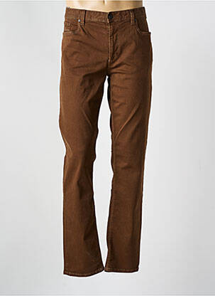 Pantalon droit marron ALBERTO pour homme