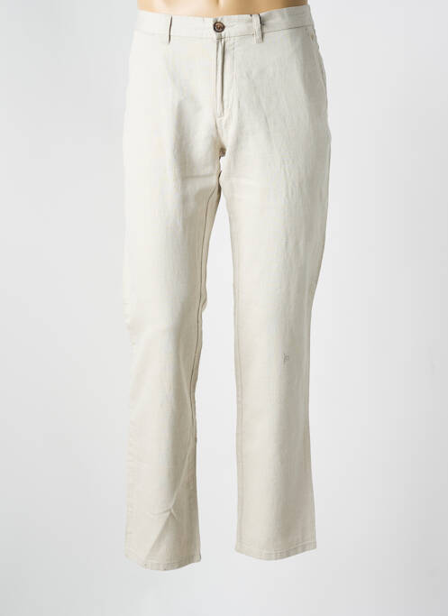 Pantalon chino stretch taille normale beige FYNCH-HATTON homme
