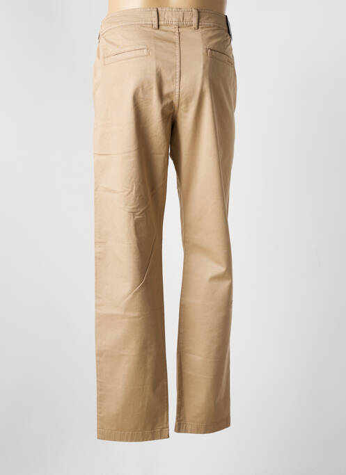 Pantalon chino fermeture zippée sous rabat avec crochet taille normale beige MISE AU GREEN homme