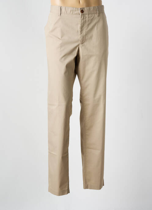 Pantalon chino stretch taille normale beige ALBERTO homme