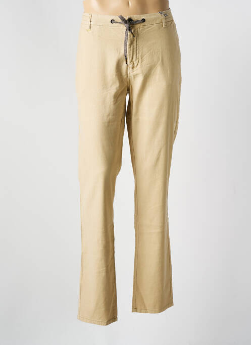 Pantalon chino stretch taille normale beige NO EXCESS homme