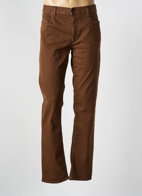 Pantalon droit marron ALBERTO pour homme