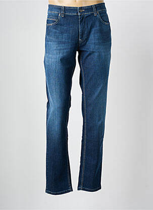 Jeans coupe slim stretch taille normale bleu TERRITOIRE D'HOMME homme
