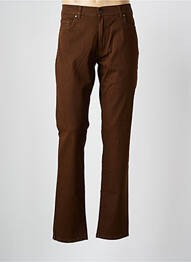 Jeans coupe slim poches taille normale marron TERRITOIRE D'HOMME homme