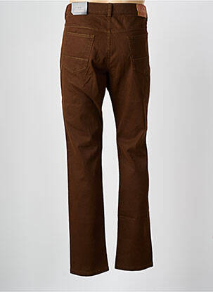 Jeans coupe slim poches taille normale marron TERRITOIRE D'HOMME homme