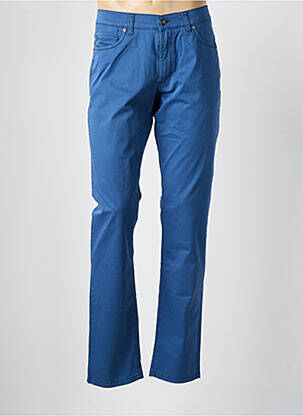 Pantalon slim tissage popeline taille normale bleu TERRITOIRE D'HOMME homme