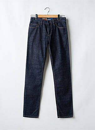 Jeans coupe slim tissage brut taille normale bleu ALBERTO homme
