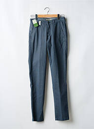 Pantalon chino tissage chiné taille normale bleu SEA BARRIER homme
