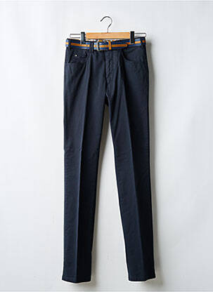 Pantalon chino tissage popeline taille normale bleu MEYER homme