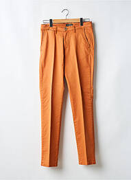 Pantalon chino tissage popeline taille normale orange TERRITOIRE D'HOMME homme