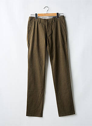 Pantalon chino tissage popeline taille normale vert TERRITOIRE D'HOMME homme