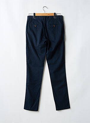 Pantalon chino tissage popeline taille normale bleu TERRITOIRE D'HOMME homme