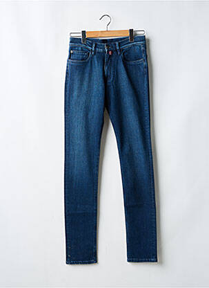 Jeans coupe slim stretch taille normale bleu TERRITOIRE D'HOMME homme