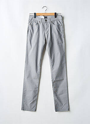 Pantalon slim stretch taille normale gris TERRITOIRE D'HOMME homme