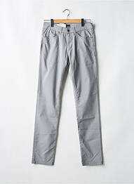Pantalon slim stretch taille normale gris TERRITOIRE D'HOMME homme