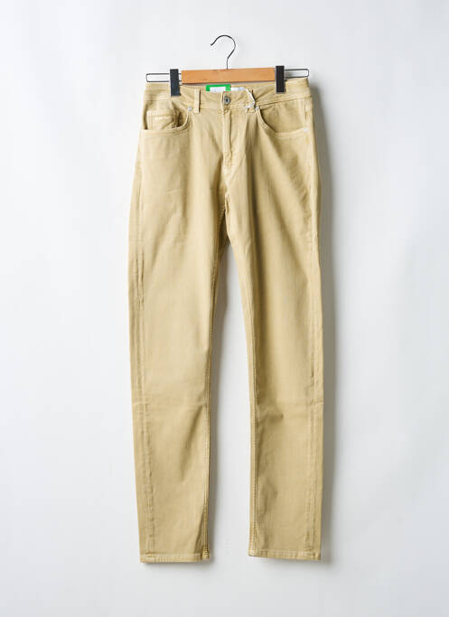 Jeans coupe slim stretch taille normale beige MISE AU GREEN homme