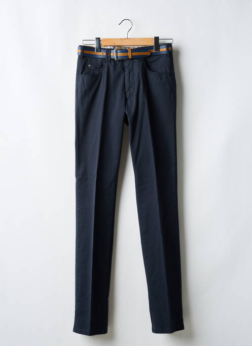 Pantalon chino tissage popeline taille normale bleu MEYER homme