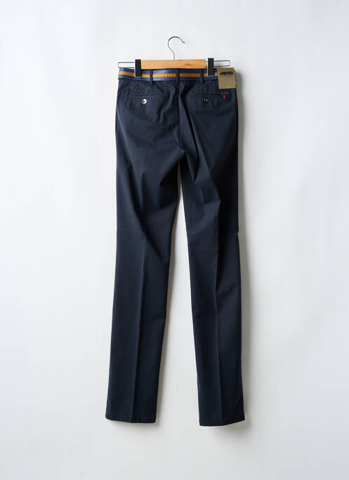 Pantalon chino tissage popeline taille normale bleu MEYER homme