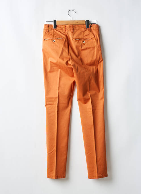 Pantalon chino tissage popeline taille normale orange TERRITOIRE D'HOMME homme