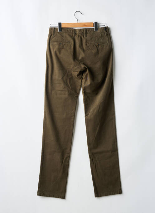 Pantalon chino tissage popeline taille normale vert TERRITOIRE D'HOMME homme